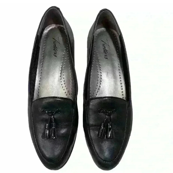 Trotters Women’s Size 8M Leana Black Leather Loafers - Picture 4 of 11